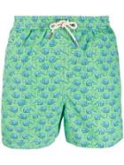 Mc2 Saint Barth Golf Elephant Swim Shorts - Green