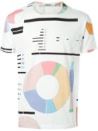 Chalayan 'stat' T-shirt, Men's, Size: Small, White, Cotton/spandex/elastane