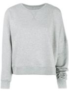 Mm6 Maison Margiela Asymmetric Sweatshirt, Women's, Size: Xs, Grey, Cotton