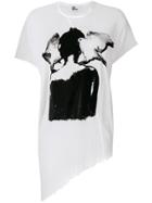 Lost & Found Ria Dunn Asymmetric Hem T-shirt - White