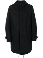 Pringle Of Scotland Buttoned Parka Coat - Black