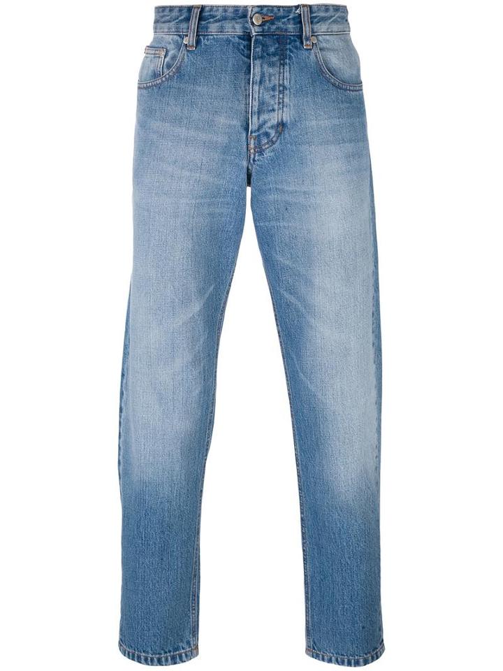 Ami Alexandre Mattiussi Carrot-fit Jeans, Men's, Size: 33, Blue, Cotton