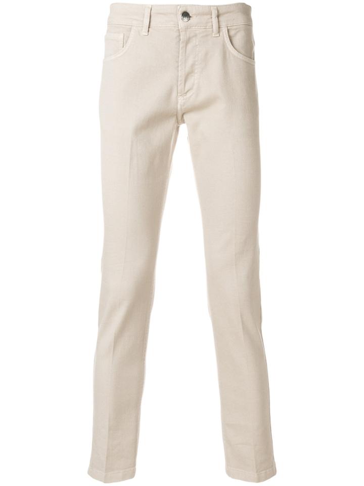 Entre Amis Cropped Style Jeans - Nude & Neutrals