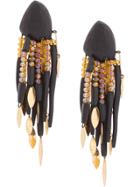 Monies Chandelier Earrings - Black