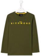 John Richmond Junior Logo Crew Neck Sweater - Green