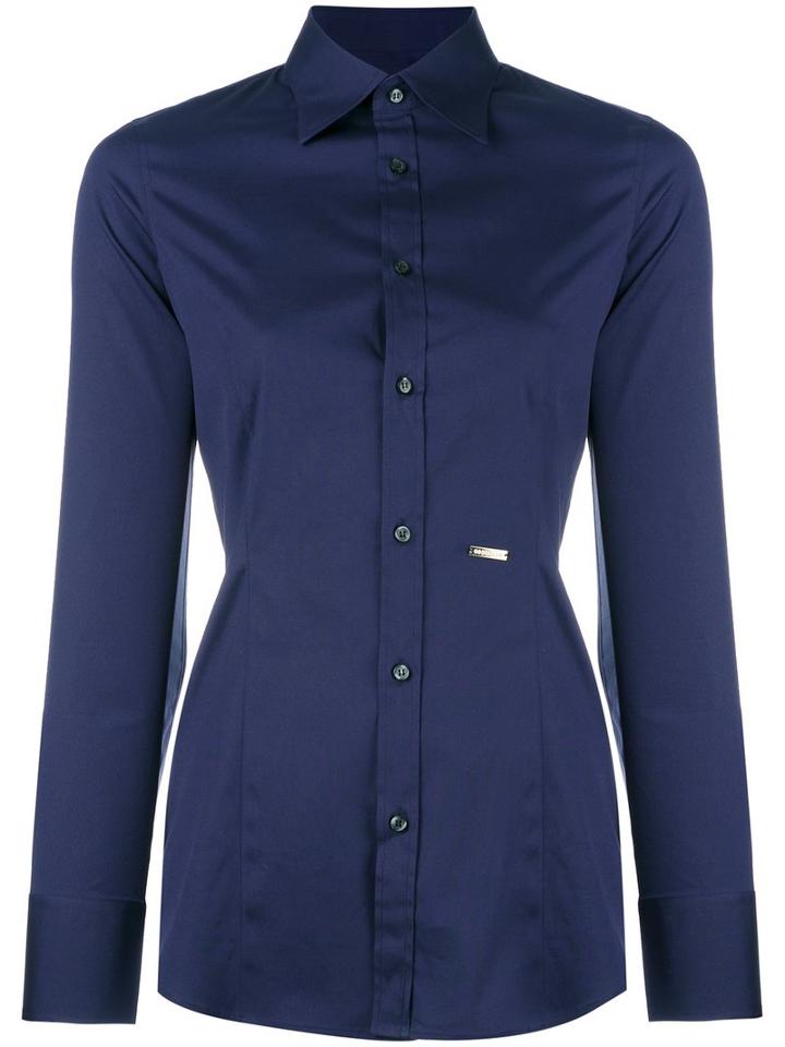 Dsquared2 Tailored Shirt, Size: 42, Blue, Cotton/spandex/elastane