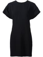 Iro Draped Open Back Dress - Black