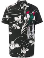 No21 Floral Print Parrot Shirt - Black