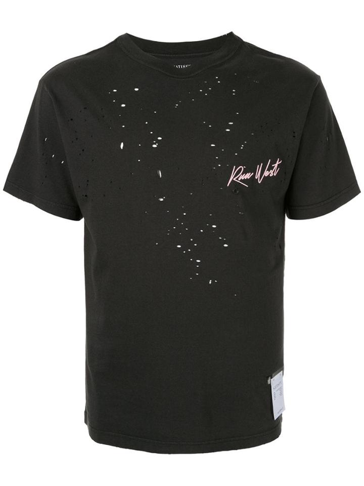 Satisfy Distressed T-shirt - Black