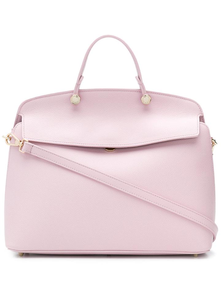Furla My Piper Medium Shoulder Bag - Pink & Purple