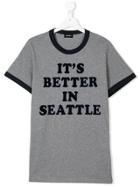 Diesel Kids Teen Better In Seattle T-shirt - Grey