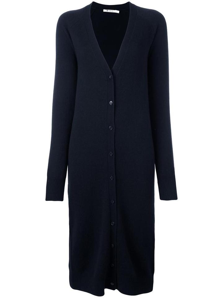 T By Alexander Wang Oversized Cardigan, Women's, Size: Small, Blue, Cashmere/wool