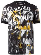 Dolce & Gabbana Dancing In Palermo Print T-shirt, Men's, Size: 48, Black, Cotton