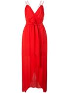 Alice+olivia V-neck Wrap Dress - Red