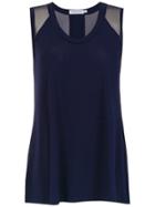 Mara Mac Panelled Top - Blue