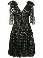 Dolce & Gabbana Flared Polka Dot Dress - Black