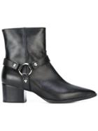 Htc Hollywood Trading Company Buckle-strap Ankle Boots - Black
