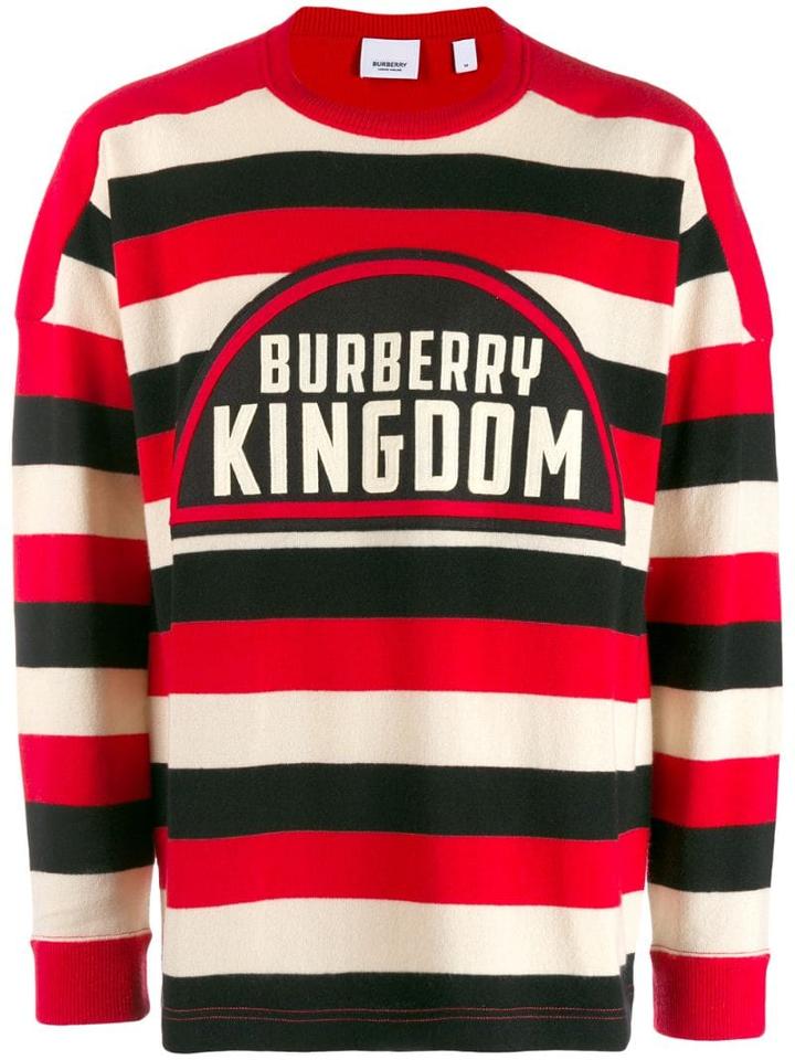 Burberry Kingdom Striped Jumper - Red