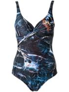 Lygia & Nanny - Printed Swimsuit - Women - Polyamide/spandex/elastane - 52, Blue, Polyamide/spandex/elastane