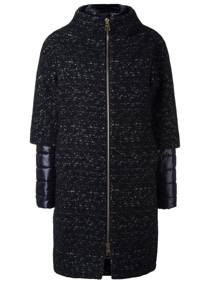 Herno Layered Padded Coat - Black