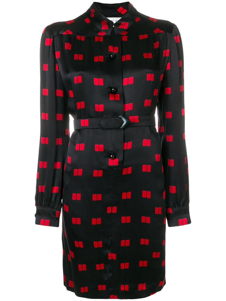 A.n.g.e.l.o. Vintage Cult Geometric Print Longsleeved Dress - Black