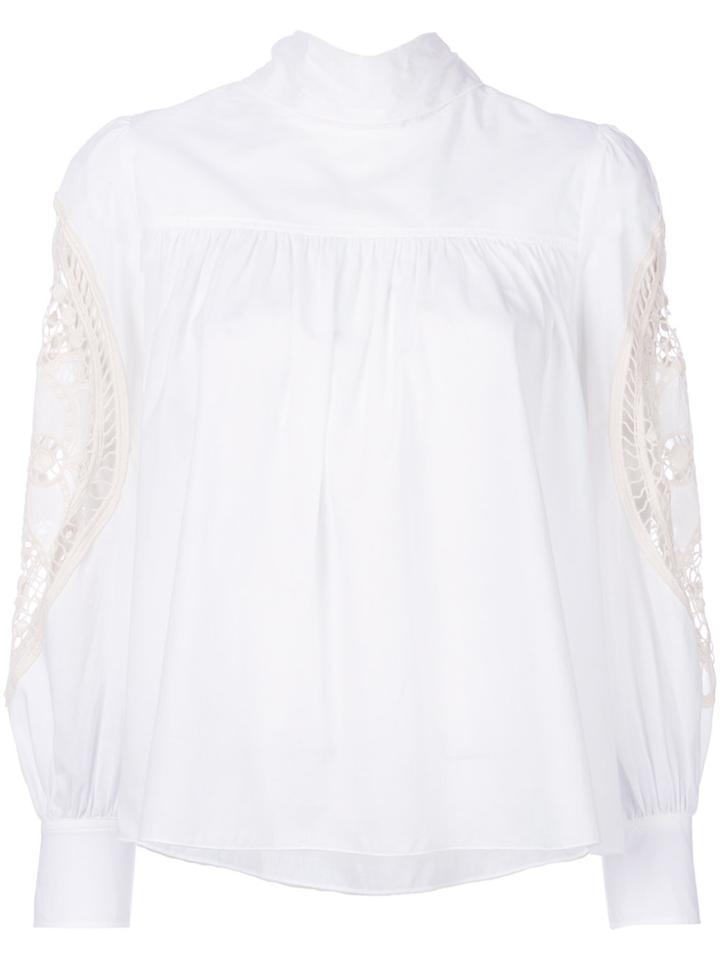 See By Chloé High Neck Blouse - White