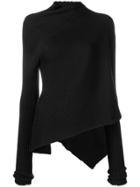 Marques'almeida Draped Knitted Top - Black