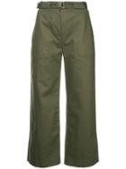 Rag & Bone Cropped High Rise Trousers - Green