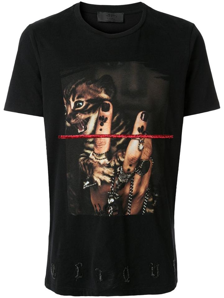 Rh45 Graphic Cat T-shirt - Black