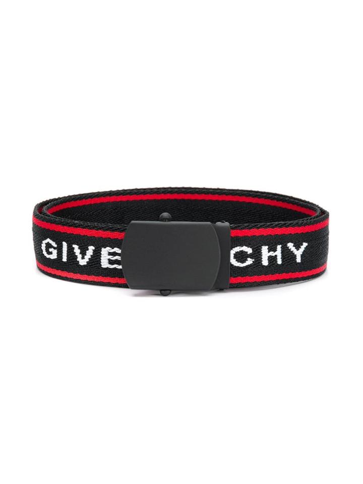 Givenchy Kids Adjustable Logo Belt - Black