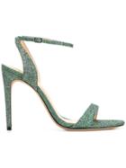 Alexandre Birman Glitter High Heel Sandals - Metallic