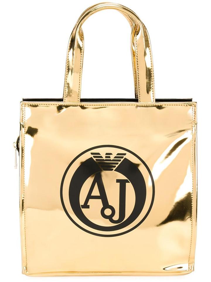 Metallic (grey) Small Tote, Women's, Polyester/polyurethane, Armani Jeans