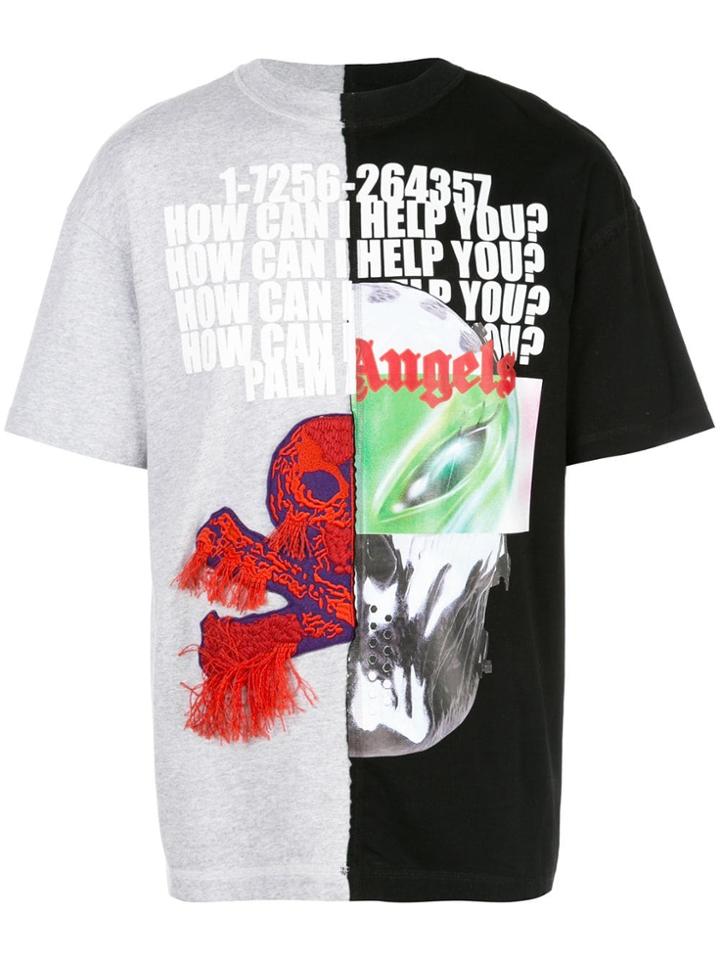 Palm Angels How Can I Help You? T-shirt - Grey