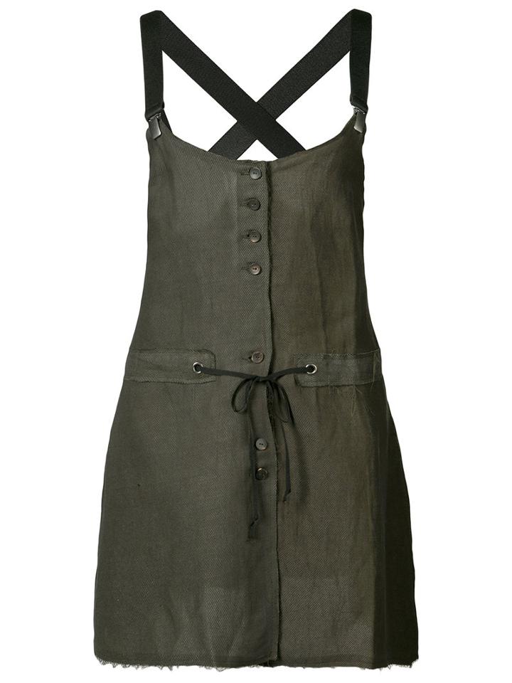 Damir Doma - Tylda Suspender Top - Women - Linen/flax/viscose - M, Black, Linen/flax/viscose
