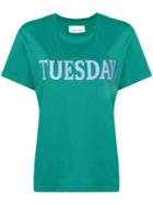 Alberta Ferretti Embroidered Tuesday T-shirt - Green