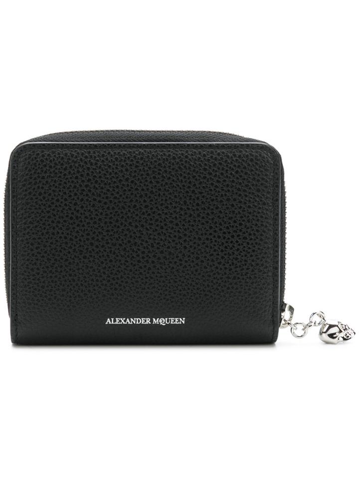 Alexander Mcqueen Logo Continental Wallet - Black