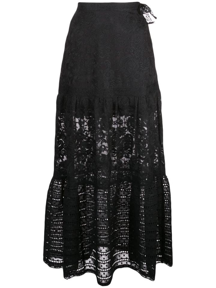 Cynthia Rowley Wicker Park Lace Skirt - Black