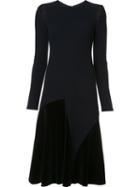 Derek Lam Cut Out Long Sleeve Dress, Women's, Size: 44, Blue, Viscose