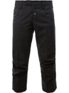 Christopher Nemeth Cropped Tailored Trousers, Men's, Size: Medium, Black, Cupro/wool