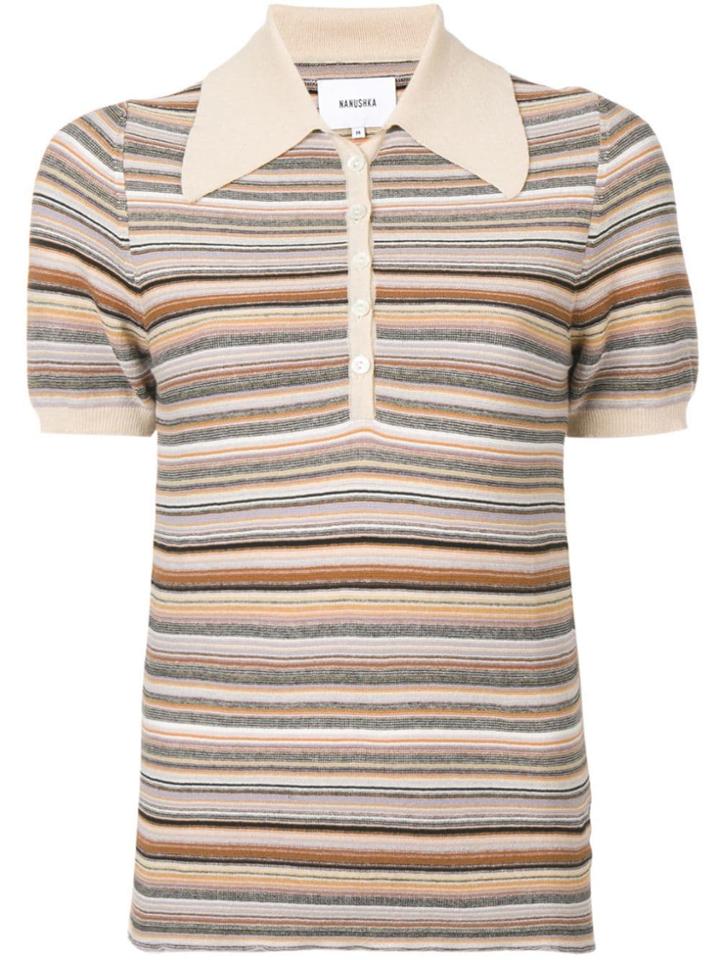 Nanushka Quinoa Polo Shirt - Neutrals