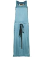 Uma Wang Drawstring Sleeveless Dress - Blue