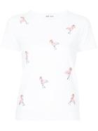 Jimi Roos Flamingo Print T-shirt - White