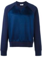 Ami Alexandre Mattiussi Oversized Crew Neck Sweatshirt, Men's, Size: Small, Blue, Cotton/polyamide/acrylic