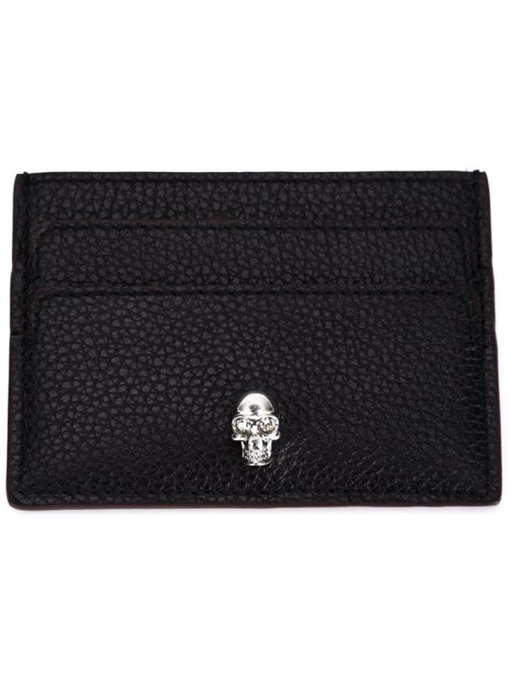 Alexander Mcqueen Skull Cardholder - Black