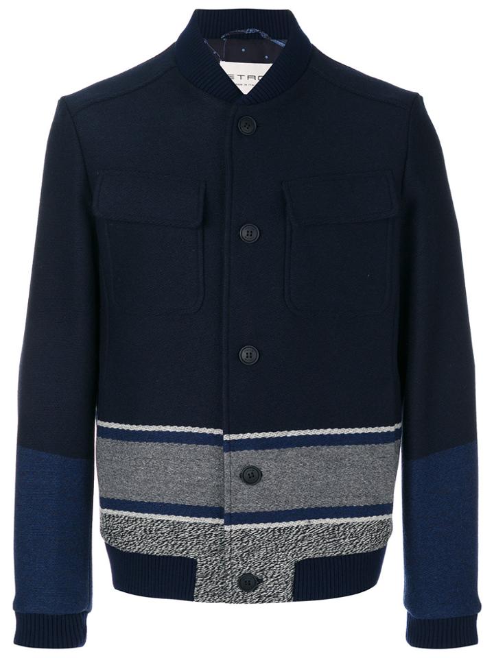 Etro Boxy Bomber Jacket - Blue
