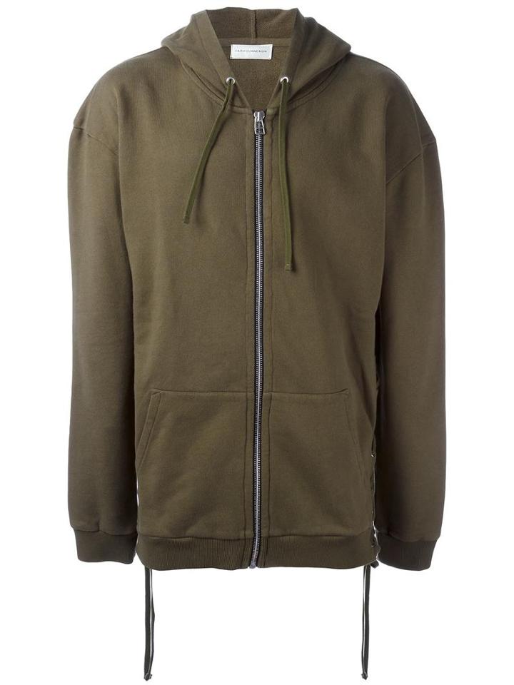 Faith Connexion Zipped Hoodie, Men's, Size: Xs, Green, Cotton