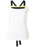 Iceberg - Cross-back Tank Top - Women - Polyester/spandex/elastane/viscose - 40, White, Polyester/spandex/elastane/viscose