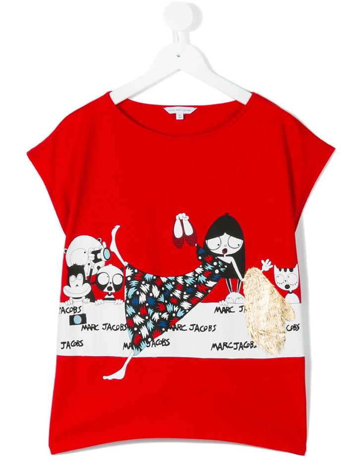 Little Marc Jacobs - Printed T-shirt - Kids - Cotton/modal - 14 Yrs, Red