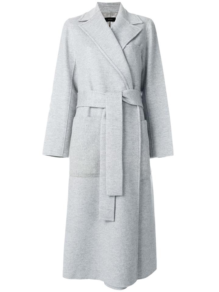 Joseph Belted Robe Coat - Grey