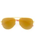 Saint Laurent Eyewear 'classic 11 Surf' Sunglasses - Yellow & Orange
